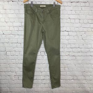 Levi’s 311 Women’s Shaping Skinny Green Pants 10